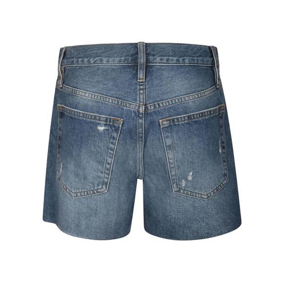 NEW FRAME women's distressed denim shorts in azure - Picture 2 of 2